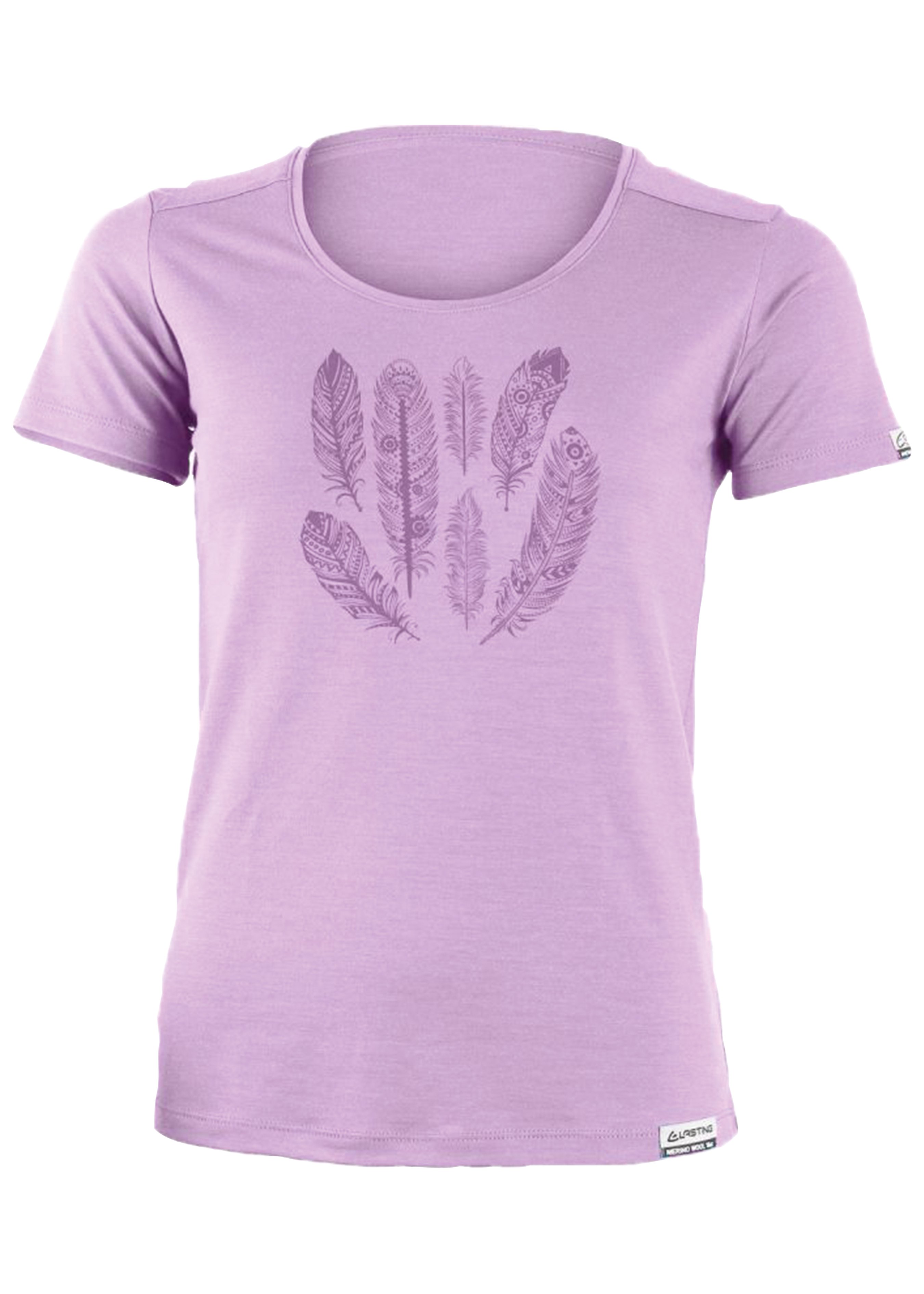 Damen Merino T-Shirt Print Ava 33435540 1