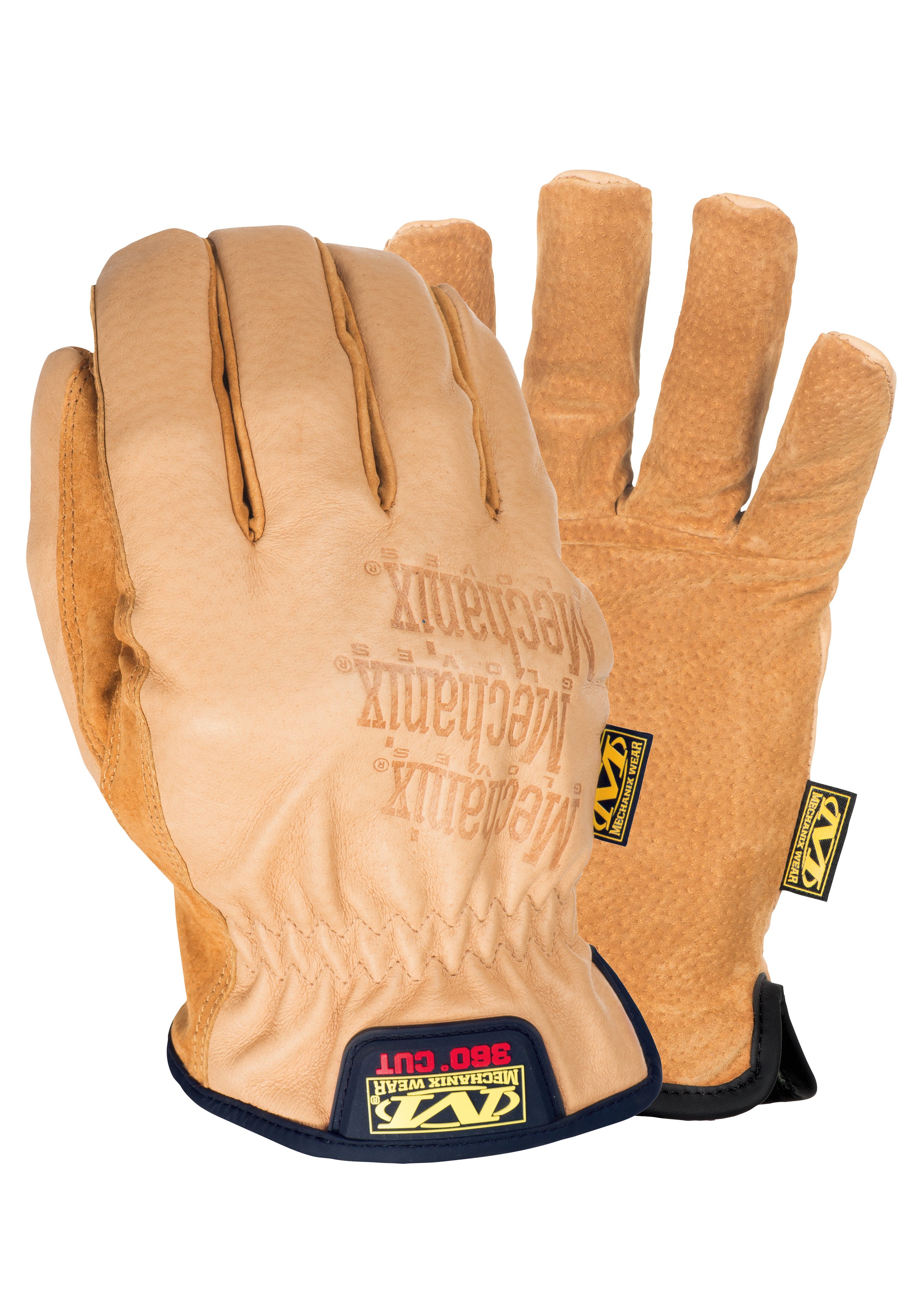 Mechanix Schnittschutz-Lederhandschuh Driver-F9 327342XXL 0